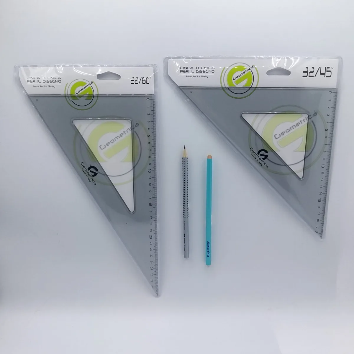 Set Tecnico Squadre e Matita + Matita gomma