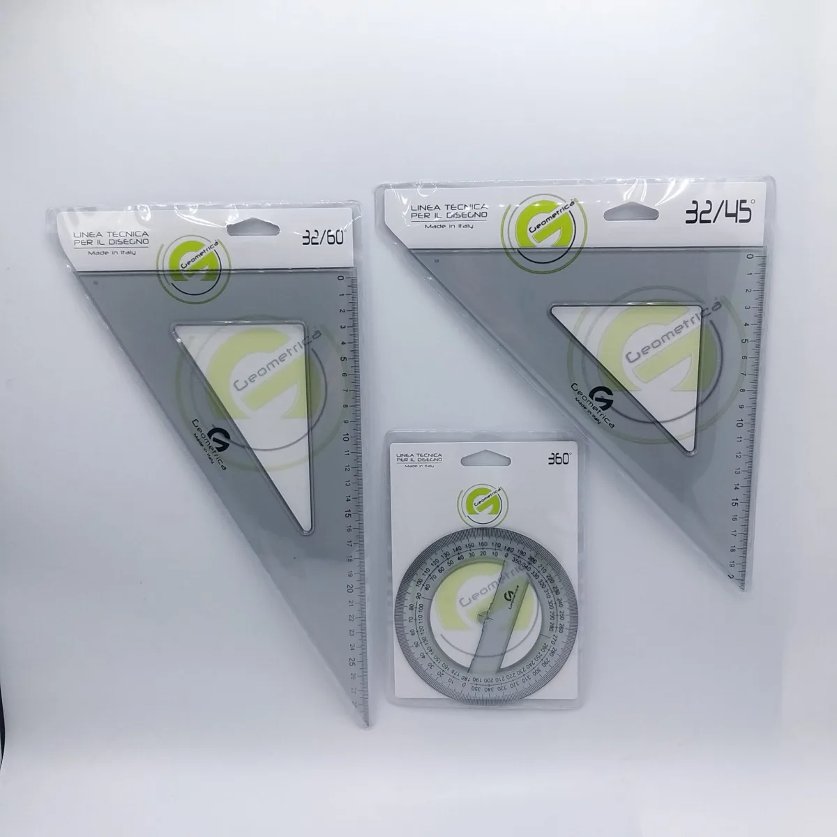 Set Tecnico Squadre e Goniometro 360°